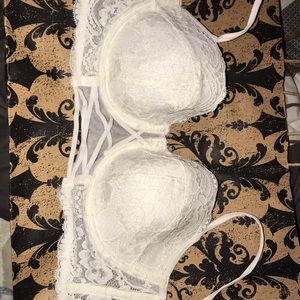 White lace Victoria secret bra